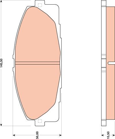 TRW GDB3485 - Гальмівні колодки, дискові гальма autocars.com.ua