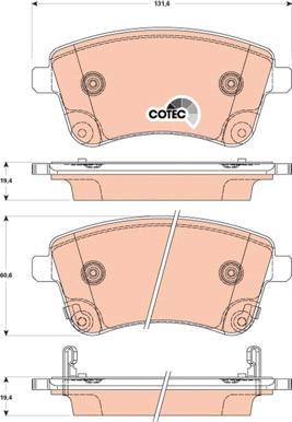 TRW GDB3509 - Гальмівні колодки, дискові гальма autocars.com.ua