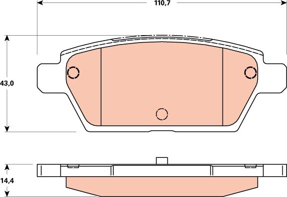 AISIN SN945 - Тормозные колодки, дисковые, комплект avtokuzovplus.com.ua