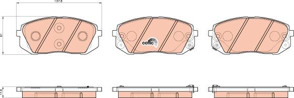 TRW GDB3530AT - Гальмівні колодки, дискові гальма autocars.com.ua