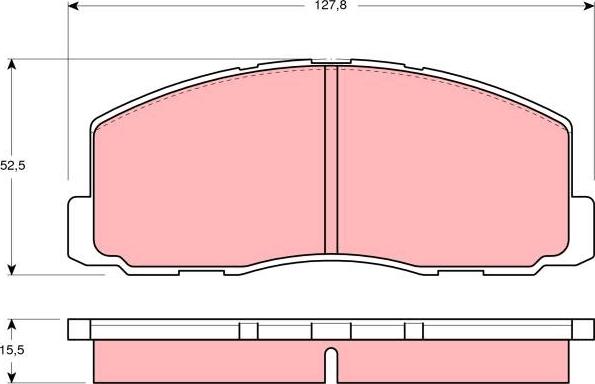 TRW GDB355 - Тормозные колодки, дисковые, комплект avtokuzovplus.com.ua