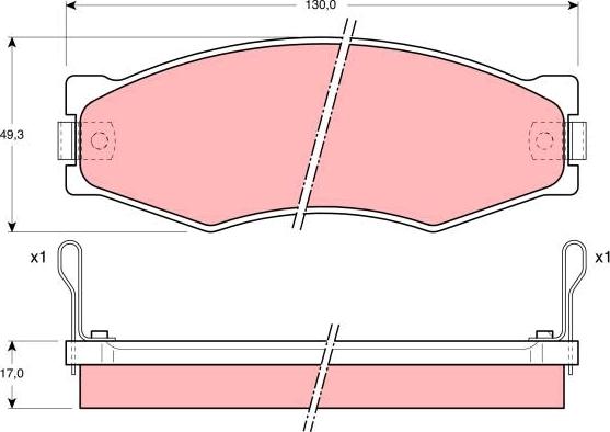 TRW GDB367 - Гальмівні колодки, дискові гальма autocars.com.ua