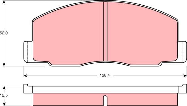 TRW GDB388 - Тормозные колодки, дисковые, комплект avtokuzovplus.com.ua