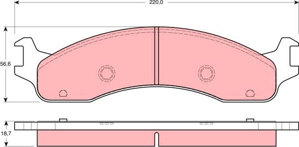 TRW GDB4067 - Тормозные колодки, дисковые, комплект avtokuzovplus.com.ua