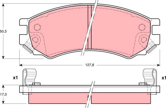 TRW GDB4099 - Гальмівні колодки, дискові гальма autocars.com.ua