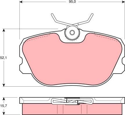 TRW GDB493 - Тормозные колодки, дисковые, комплект avtokuzovplus.com.ua