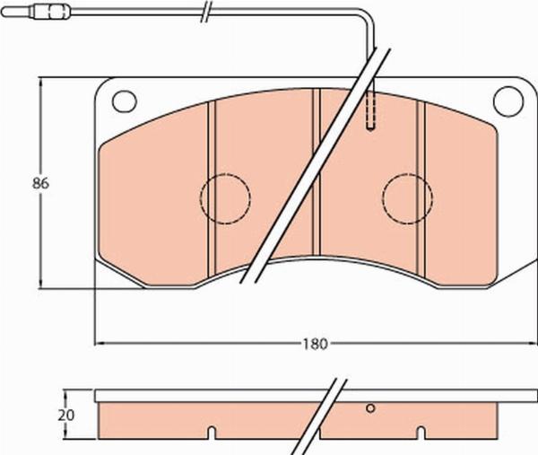 TRW GDB5051 - Гальмівні колодки, дискові гальма autocars.com.ua