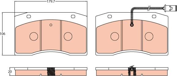 TRW GDB5060 - Тормозные колодки, дисковые, комплект avtokuzovplus.com.ua