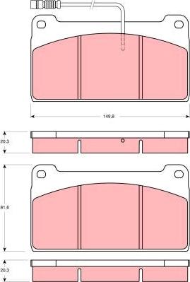 TRW GDB5075 - Тормозные колодки, дисковые, комплект avtokuzovplus.com.ua