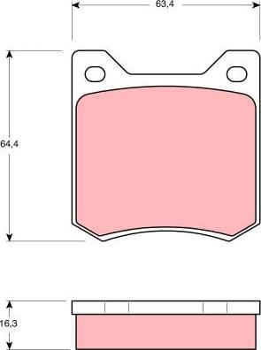 TRW GDB550 - Тормозные колодки, дисковые, комплект autodnr.net