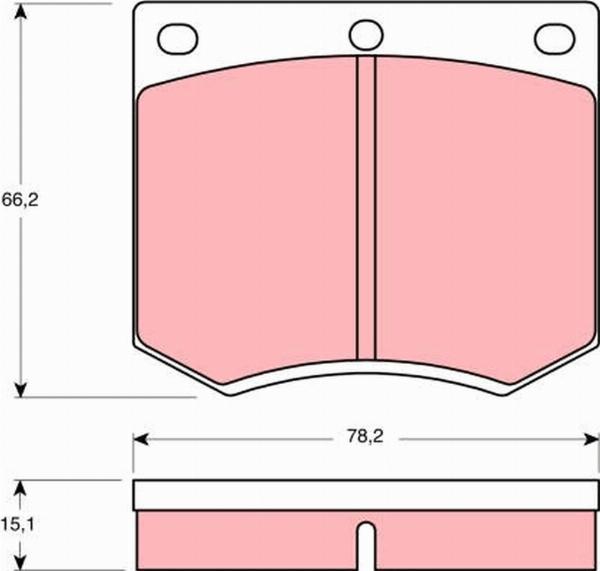 TRW GDB660 - Гальмівні колодки, дискові гальма autocars.com.ua