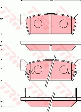 TRW GDB7031 - Тормозные колодки, дисковые, комплект avtokuzovplus.com.ua