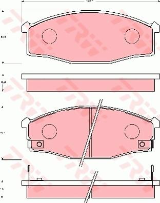 TRW GDB7041 - Гальмівні колодки, дискові гальма autocars.com.ua