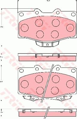 TRW GDB7049 - Тормозные колодки, дисковые, комплект avtokuzovplus.com.ua