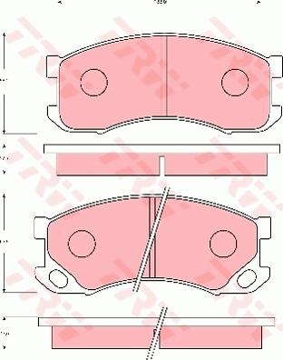 TRW GDB7102 - Гальмівні колодки, дискові гальма autocars.com.ua