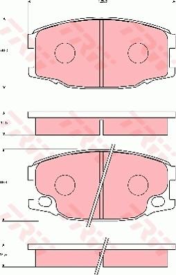 TRW GDB7112 - Гальмівні колодки, дискові гальма autocars.com.ua