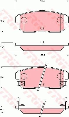 TRW GDB7184AT - Тормозные колодки, дисковые, комплект avtokuzovplus.com.ua