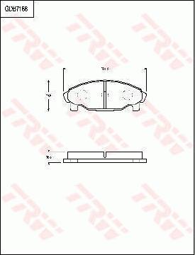 TRW GDB7188 - Тормозные колодки, дисковые, комплект avtokuzovplus.com.ua