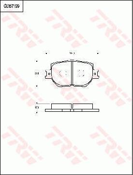 TRW GDB7199 - Гальмівні колодки, дискові гальма autocars.com.ua