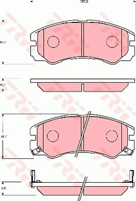 TRW GDB7204 - Тормозные колодки, дисковые, комплект autodnr.net