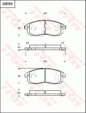 TRW GDB7214 - Гальмівні колодки, дискові гальма autocars.com.ua