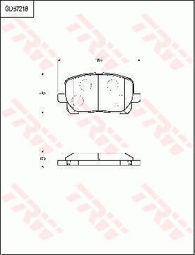 TRW GDB7218 - Тормозные колодки, дисковые, комплект avtokuzovplus.com.ua