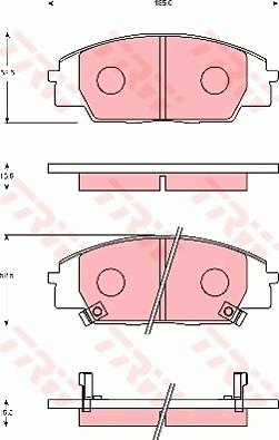 TRW GDB7248AT - Гальмівні колодки, дискові гальма autocars.com.ua