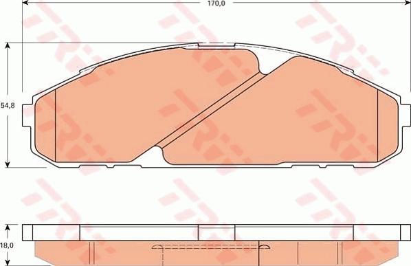 TRW GDB7534 - Тормозные колодки, дисковые, комплект autodnr.net