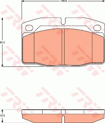 TRW GDB7542 - Тормозные колодки, дисковые, комплект autodnr.net