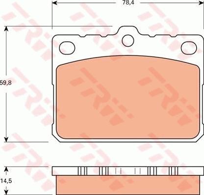 TRW GDB7566 - Тормозные колодки, дисковые, комплект avtokuzovplus.com.ua