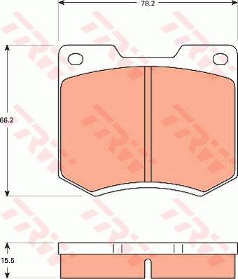 TRW GDB7568 - Гальмівні колодки, дискові гальма autocars.com.ua