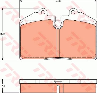 TRW GDB7580 - Тормозные колодки, дисковые, комплект avtokuzovplus.com.ua