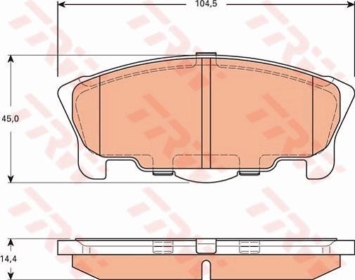 TRW GDB7585 - Гальмівні колодки, дискові гальма autocars.com.ua