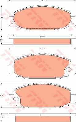 TRW GDB7589 - Гальмівні колодки, дискові гальма autocars.com.ua