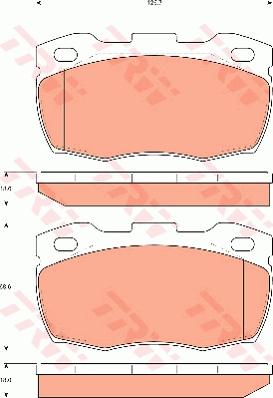 TRW GDB7591 - Гальмівні колодки, дискові гальма autocars.com.ua