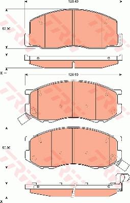 TRW GDB7630 - Гальмівні колодки, дискові гальма autocars.com.ua