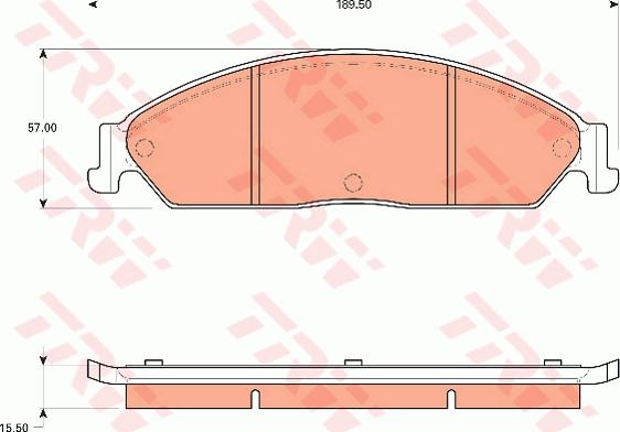 TRW GDB7633 - Тормозные колодки, дисковые, комплект avtokuzovplus.com.ua