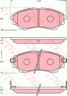 TRW GDB7653 - Тормозные колодки, дисковые, комплект avtokuzovplus.com.ua