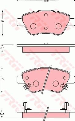 TRW GDB7683AT - Тормозные колодки, дисковые, комплект autodnr.net