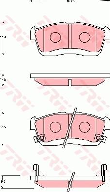 TRW GDB7690 - Тормозные колодки, дисковые, комплект avtokuzovplus.com.ua