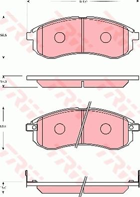 TRW GDB7692 - Тормозные колодки, дисковые, комплект autodnr.net