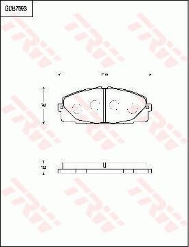 TRW GDB7693 - Тормозные колодки, дисковые, комплект avtokuzovplus.com.ua