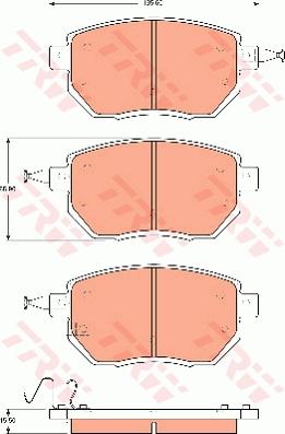 TRW GDB7700 - Тормозные колодки, дисковые, комплект avtokuzovplus.com.ua