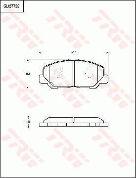 TRW GDB7733DT - Тормозные колодки, дисковые, комплект avtokuzovplus.com.ua