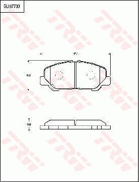 TRW GDB7733 - Гальмівні колодки, дискові гальма autocars.com.ua