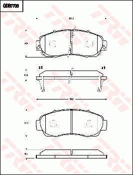 TRW GDB7738AT - Тормозные колодки, дисковые, комплект autodnr.net