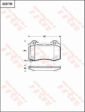 TRW GDB7755 - Тормозные колодки, дисковые, комплект avtokuzovplus.com.ua