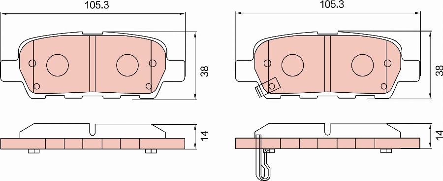 TRW GDB7784 - Тормозные колодки, дисковые, комплект avtokuzovplus.com.ua