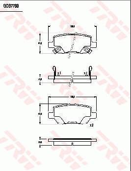 TRW GDB7788 - Тормозные колодки, дисковые, комплект avtokuzovplus.com.ua