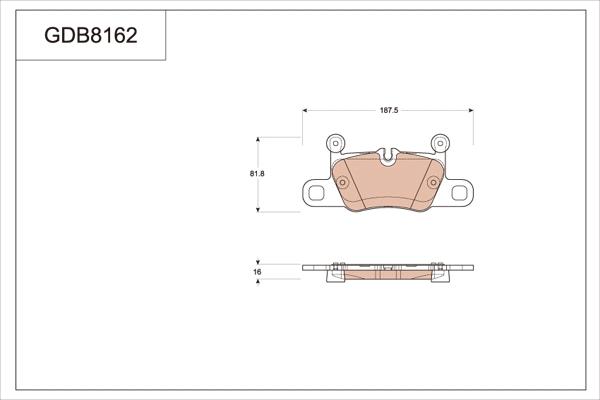 TRW GDB8162 - Гальмівні колодки, дискові гальма autocars.com.ua